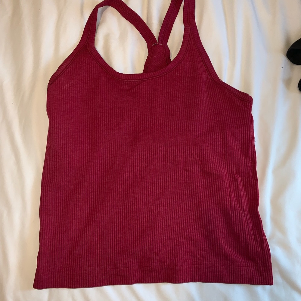 Lulu lemon red/maroon tank top